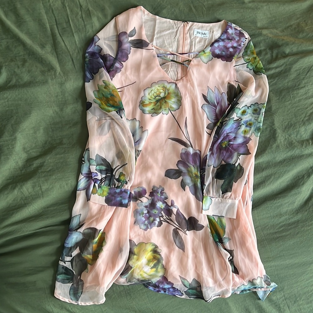 Love Sadie small floral pink dress